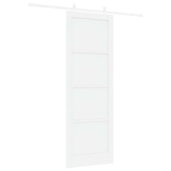 Porte coulissante Blanc 83 x 232 cm Bois de pin massif 641220641220