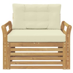 Canapé d’extérieur Polyester Blanc 641226641226