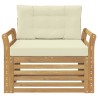 Canapé d’extérieur Polyester Blanc 641226641226
