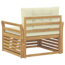 Canapé d’extérieur Polyester Blanc 641226641226