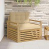 Canapé d’extérieur Polyester Blanc 641228641228