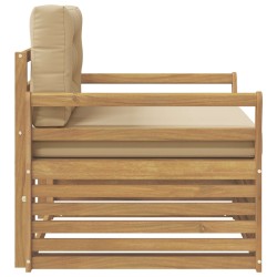 Canapé d’extérieur Polyester Blanc 641228641228