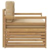 Canapé d’extérieur Polyester Blanc 641228641228