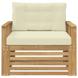 Canapé d’extérieur Polyester Blanc et crème 641229641229