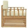 Canapé d’extérieur Polyester Blanc et crème 641229641229