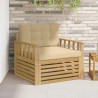 Canapé d’extérieur Polyester Blanc et beige 641230641230
