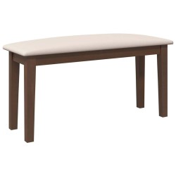 Banc 90 cm marron bois massif caoutchouc 641231641231