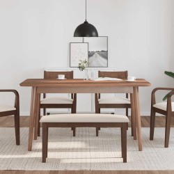Banc 90 cm marron bois massif caoutchouc 641231641231