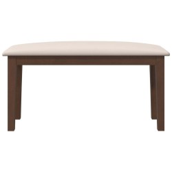 Banc 90 cm marron bois massif caoutchouc 641231641231