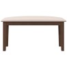 Banc 90 cm marron bois massif caoutchouc 641231641231
