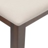 Banc 90 cm marron bois massif caoutchouc 641231641231