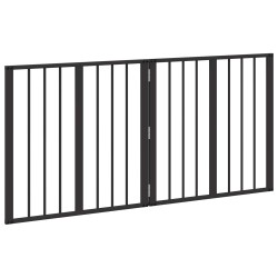 Porte pour chien 2 pcs Noir 60 x 60 cm Acier galvanisé 641232641232