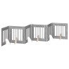 Porte de chien pliable avec supports 6 pcs Sonoma gris 362 cm 641234641234