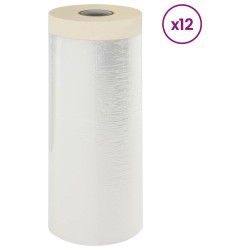 Drap d'aspiration avec ruban adhésif 12 pcs 110 x 3300 cm HDPE 641235641235