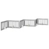 Porte de chien pliable avec supports 6 pcs Sonoma gris 602 cm 641237641237