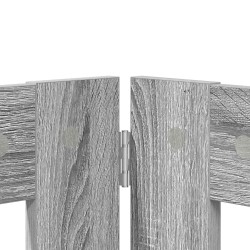 Porte de chien pliable avec supports 6 pcs Sonoma gris 602 cm 641237641237