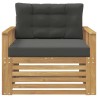 Canapé d’extérieur Polyester Blanc 641241641241