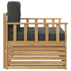 Canapé d’extérieur Polyester Blanc 641241641241