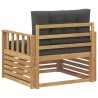 Canapé d’extérieur Polyester Blanc 641241641241