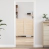 Portes battantes 2 pcs Naturel Bois de pin massif 641242641242