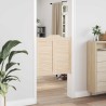 Portes battantes 2 pcs Naturel Bois de pin massif 641242641242