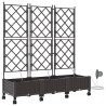 Porte-plante de jardin avec irrigation et roues 3 pc Marron PP 641243641243