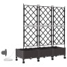 Porte-plante de jardin avec irrigation et roues 3 pc Marron PP 641243641243