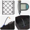 Porte-plante de jardin avec irrigation et roues 3 pc Marron PP 641243641243