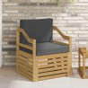 Canapé d’extérieur Polyester Blanc et anthracite 641246641246