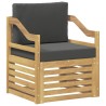 Canapé d’extérieur Polyester Blanc et anthracite 641246641246