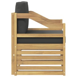 Canapé d’extérieur Polyester Blanc et anthracite 641246641246