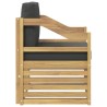 Canapé d’extérieur Polyester Blanc et anthracite 641246641246