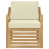 Canapé d’extérieur Polyester Blanc et crème 641247641247