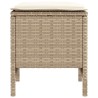 Pouf de Jardin 2 Pièce Beige et crème 38 x 38 x 45 cm Rotin PE 641252641252