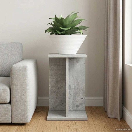Support de Plante Gris Béton 25 x 25,5 x 40,5 cm 641254641254