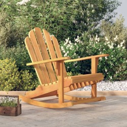 Chaise à bascule de jardin Adirondack bois de teck solide 641260641260