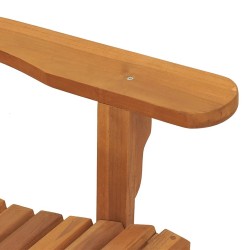 Chaise à bascule de jardin Adirondack bois de teck solide 641260641260