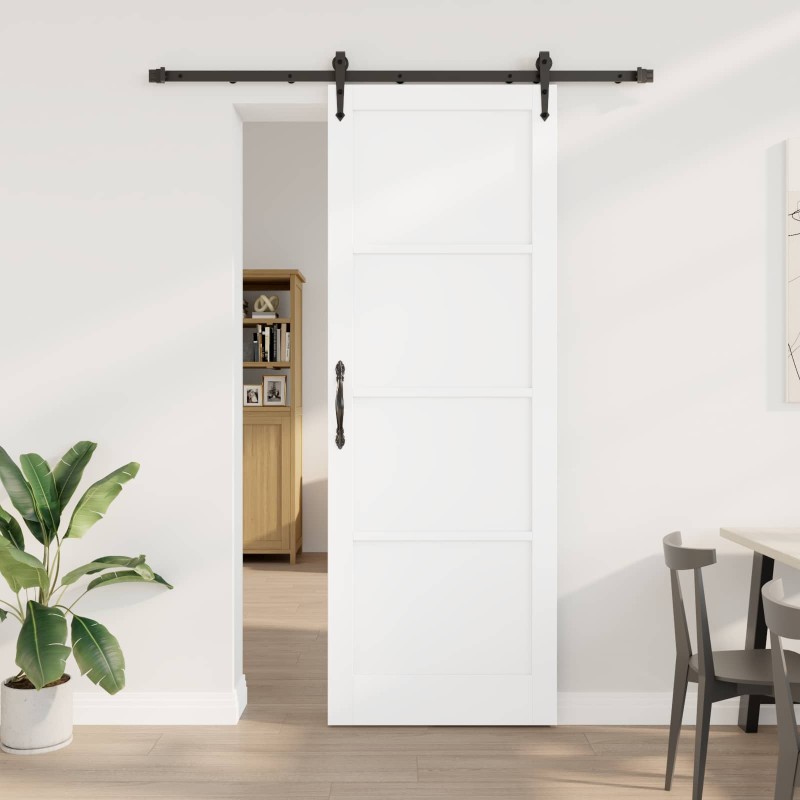 Porte coulissante ORKDAL Blanc et noir 83 x 232 cm 641282641282