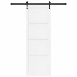 Porte coulissante ORKDAL Blanc et noir 83 x 232 cm 641282641282