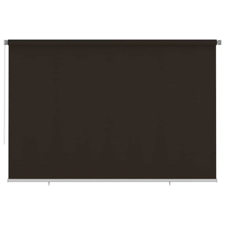 Store roulant d'extérieur 355 (l) x 230 (H) cm marron HDPE 641285641285