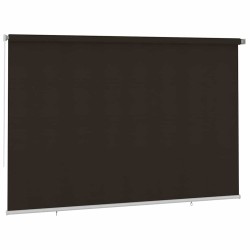 Store roulant d'extérieur 355 (l) x 230 (H) cm marron HDPE 641285641285