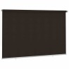 Store roulant d'extérieur 355 (l) x 230 (H) cm marron HDPE 641285641285