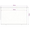 Store roulant d'extérieur 355 (l) x 230 (H) cm marron HDPE 641285641285