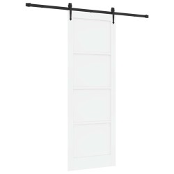 Porte coulissante ORKDAL Blanc 83 x 232 cm Bois de pin massif 641286641286