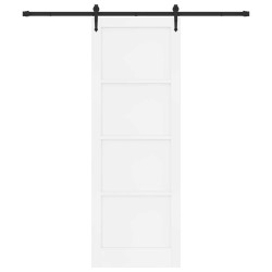 Porte coulissante ORKDAL Blanc 83 x 232 cm Bois de pin massif 641286641286