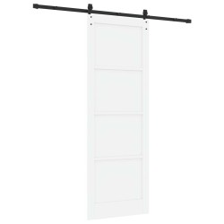 Porte coulissante ORKDAL Blanc 83 x 232 cm Bois de pin massif 641286641286