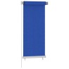 Store roulant d'extérieur 65 (l) x 140 (H) cm HDPE bleu 641288641288