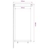 Store roulant d'extérieur 65 (l) x 140 (H) cm HDPE vert foncé 641290641290