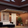 Cadre de store manuel avec LEDs Vert, Jaune, Blanc 4,5 × 3 m 641291641291