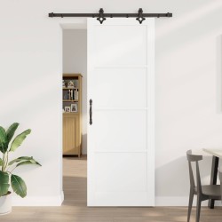 Porte coulissante ORKDAL Blanc 83 x 232 cm Bois de pin massif 641294641294
